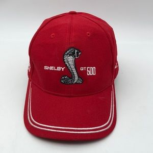 Red Mustang Carroll Shelby GT500 Hat Cap